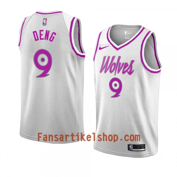 Minnesota Timberwolves Trikot Luol Deng 9 2018-19 Nike Weiß Swingman - Herren Minnesota Timberwolves Trikot Luol Deng 9 2018-19 Nike Weiß Swingman - Herren